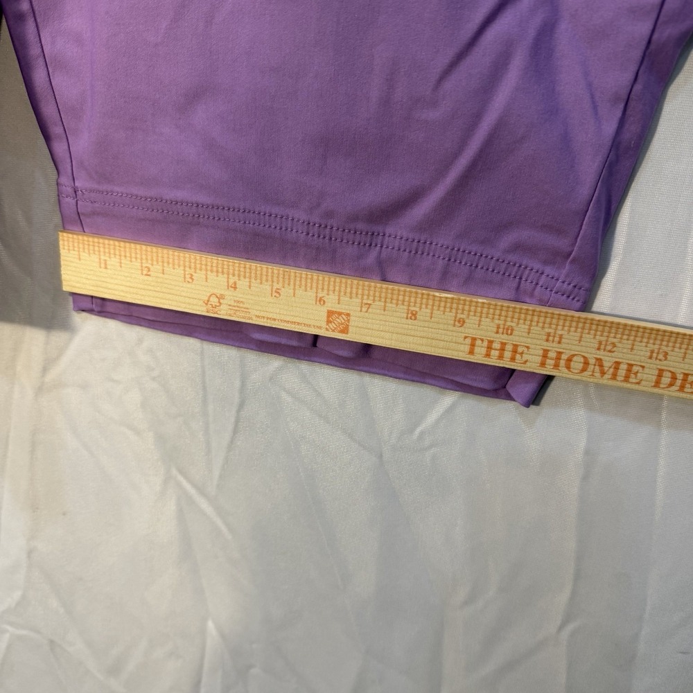 Alfred Dunner Plus Size Classic Tummy-Control Fit Bermuda Shorts S 24W Purple - Picture 6 of 9
